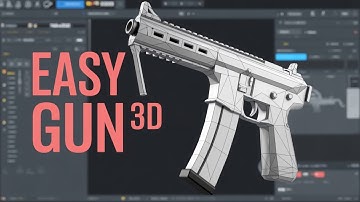 Low Poly Tec-9 Time-lapse in blender