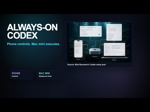 Codex From Your Phone: The Mac Mini Setup People Will Copy