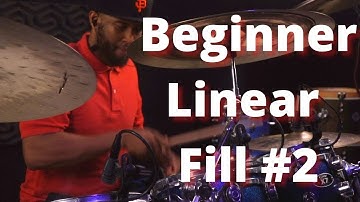 Beginner Linear Fill #2 - Beginner Drum Lesson