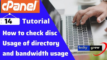 how to check disc usage of directory and bandwidth usage via cPanel