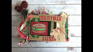 Christmas Recipes Book - Junk Journal Style