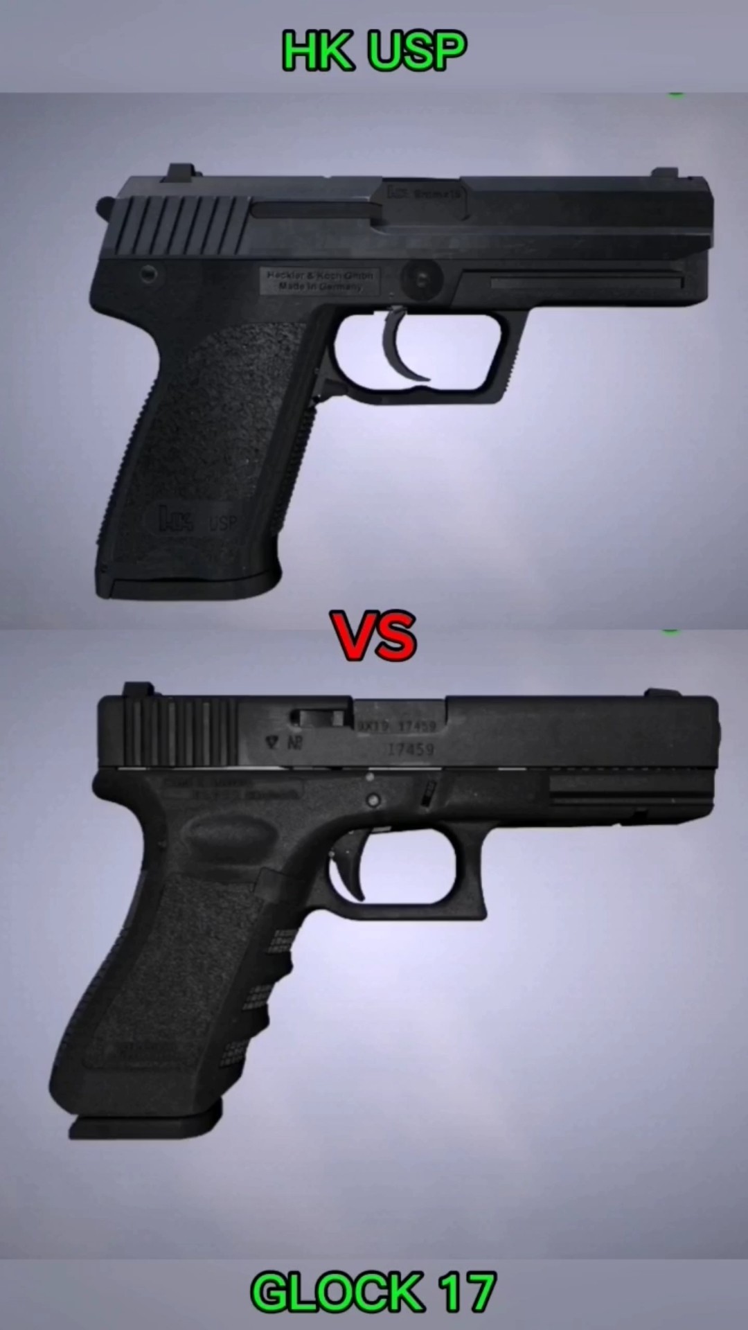 HK USP vs Glock 17 - YouTube