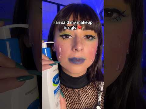 ASMR fan said my makeup is ugly 💔 #asmr