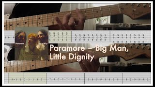 paramore - big man, little dignity guitars cover w/tab