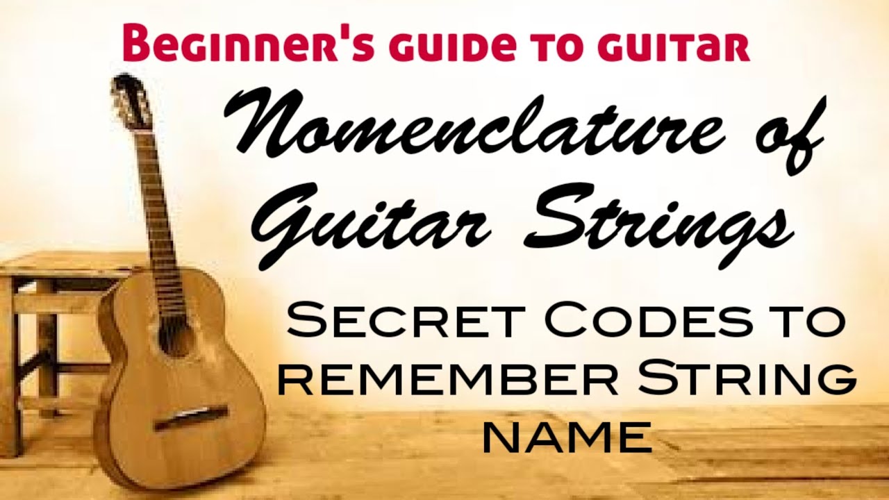Secret Codes to Memorize Name of Guitar Strings Nomenclature of Guitar Strings YouTube