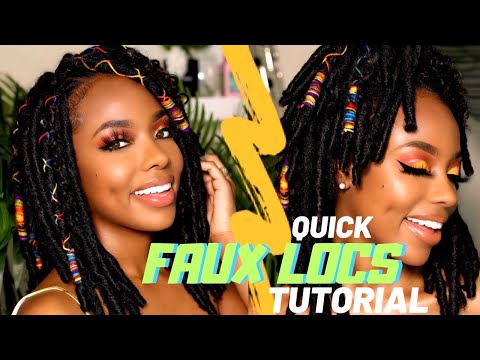 How To: Short Faux Locs Wig | Ktura Kay