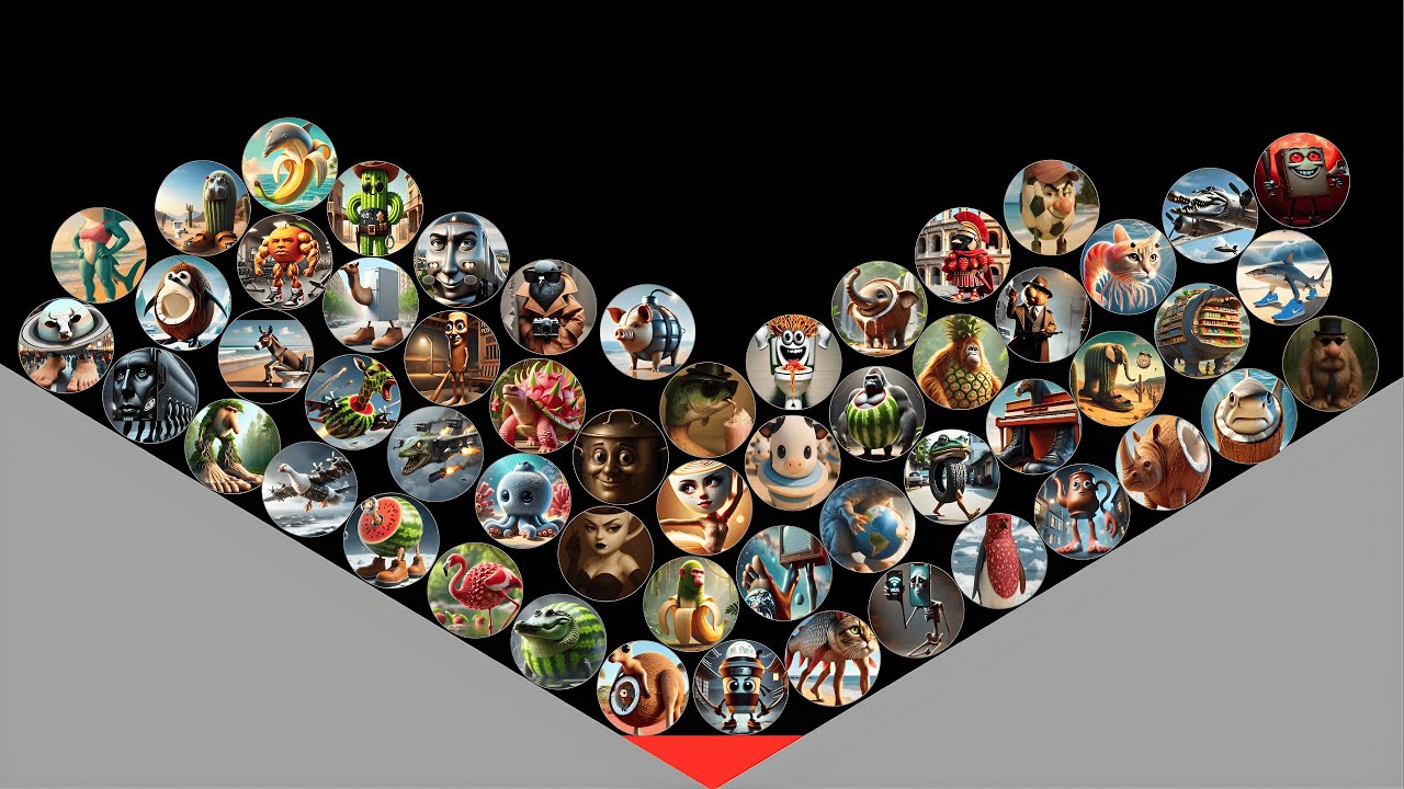 ALL 55 Italian Brainrot Characters Marble Race – Who Will Win ? Round 60