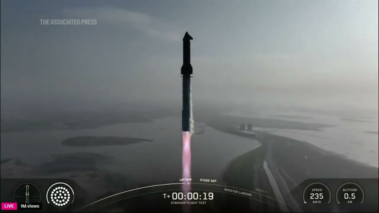 SpaceX launches another Starship mega rocket in latest demo after back-to-back explosions