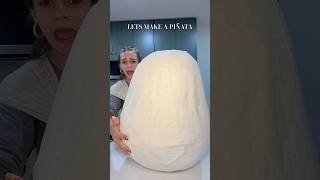 MAKE A EASTER EGG PIÑATA W ME!! 🐰💐 idk how to decorate it #easter #crafttok #pinata #diyproject
