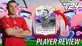 THE BEST ICON STRIKER IN EA FC 24? 91 FUTURE STARS ICON ROONEY PLAYER REVIEW! EA FC24 ULTIMATE TEAM