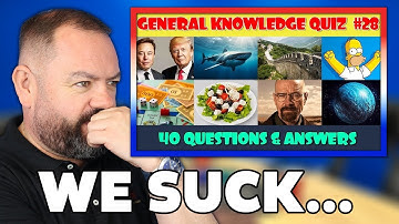 General Knowledge Trivia Quiz (Part 28) REACTION | OFFICE BLOKES REACT!!