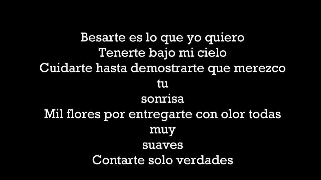 sergio contreras princesa de mi cuento (la letra) - YouTube