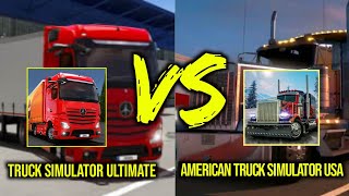 TRUCK SIMULATOR ULTIMATE VS AMERICAN TRUCK SIMULATOR USA SIM 2022 screenshot 5