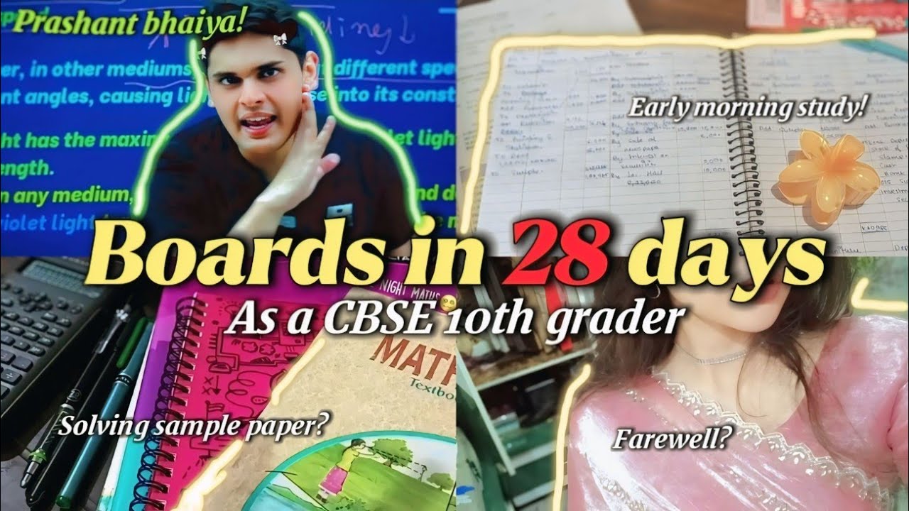 How am I studying for boards? as a CBSE 10th grader | productive study ...