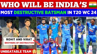 WHO WILL BE INDIA’S 🇮🇳 BEST BATSMAN IN T20 WC 2024 | IS TEAM INDIA UNBEATABLE | PAK PUBLIC REACTIONS