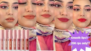 PinkFlash creme liquid lipstick swatches 💓