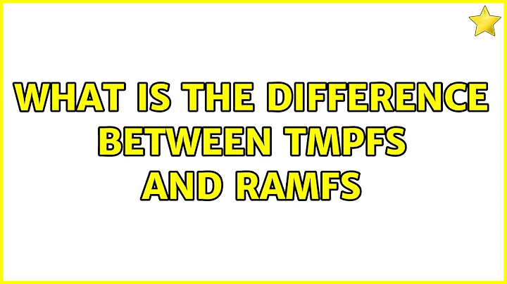 Ubuntu: What is the difference between tmpfs and ramfs