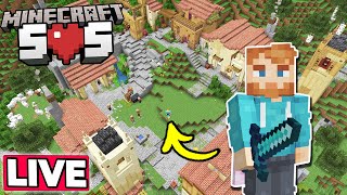 BUILDING the VILLAGE CENTER on MINECRAFT SOS 1.20 - Hardcore Survival