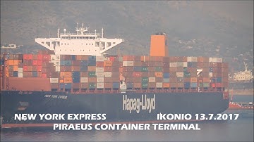 NEW YORK EXPRESS departure from  Piraeus Container Terminal