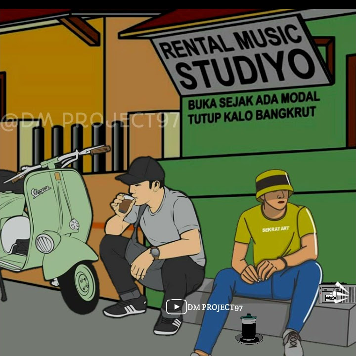 Story wa animasi santai || Nongkrong depan studio