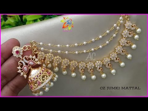 Latest 1 Gram Gold Earrings With Price || Cz And Gold Finish Champaswaralu