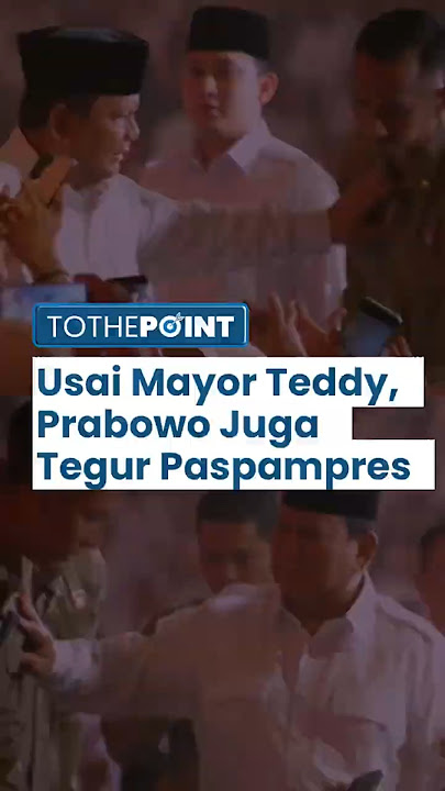 Momen Presiden Prabowo Tegur Paspampres yang Halangi Kadernya saat Hendak Bersalaman di HUT Gerindra
