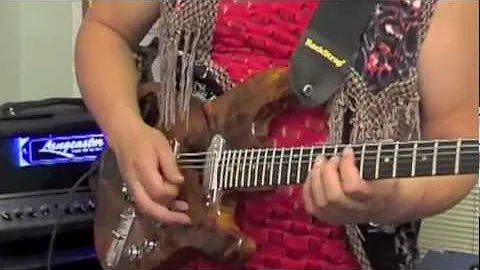 Kara Gordon playing Blues on Langcaster KORU guitar