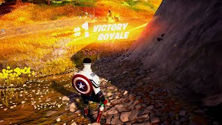 Crown Win In The Limited Edition Captain American Skin #fortnite #fortnitebattleroyale #ps5