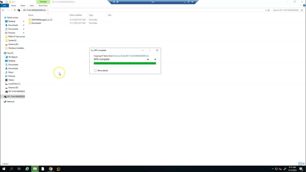 Optical Disc Archive Reading and Writing Exercises using Windows