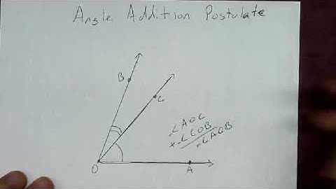 Segment & Angle Postulates