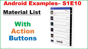 Android S1E10 : Material List: Images,Text and Action Buttons