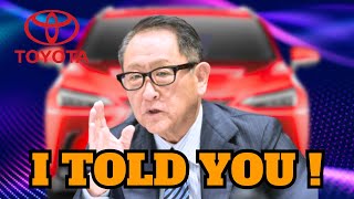 Breaking News! Toyota CEO Shocking Warning To Shut Down