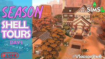 🌟 AMAZING Build Tours!  |  Sims 4 - Season Shell Challenge Tours - Day 1