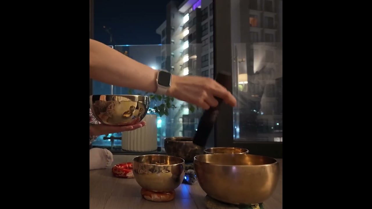 Sonido de cuencos en luna llena 🌕♪♫  