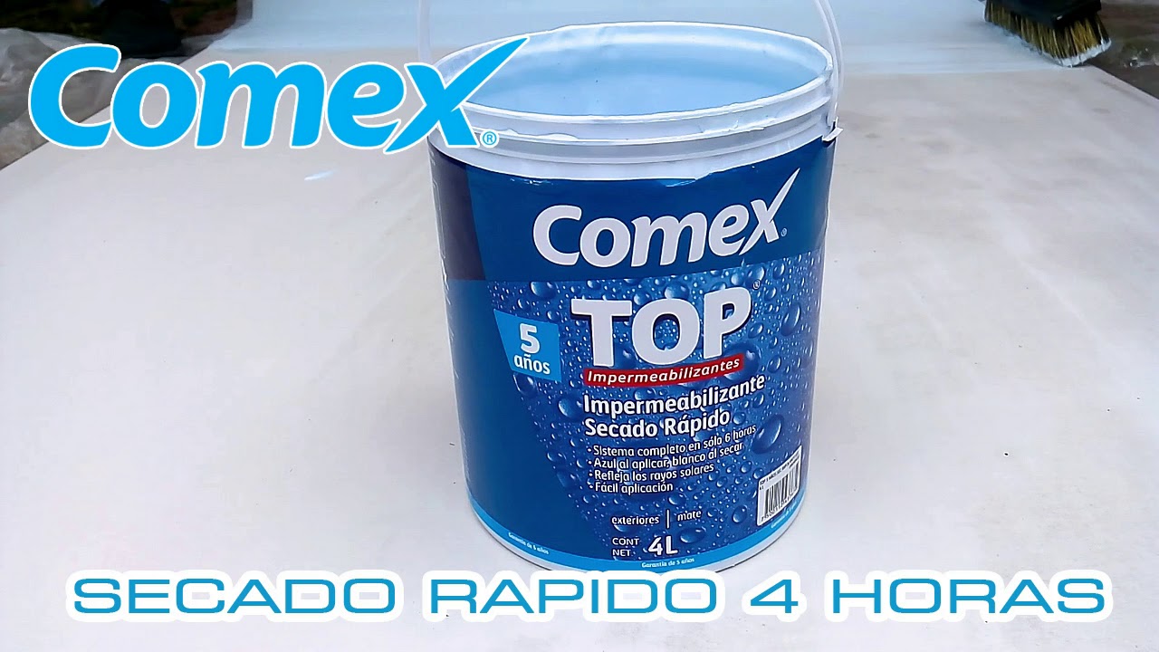 Como impermeabilizante secado rapido de comex - YouTube