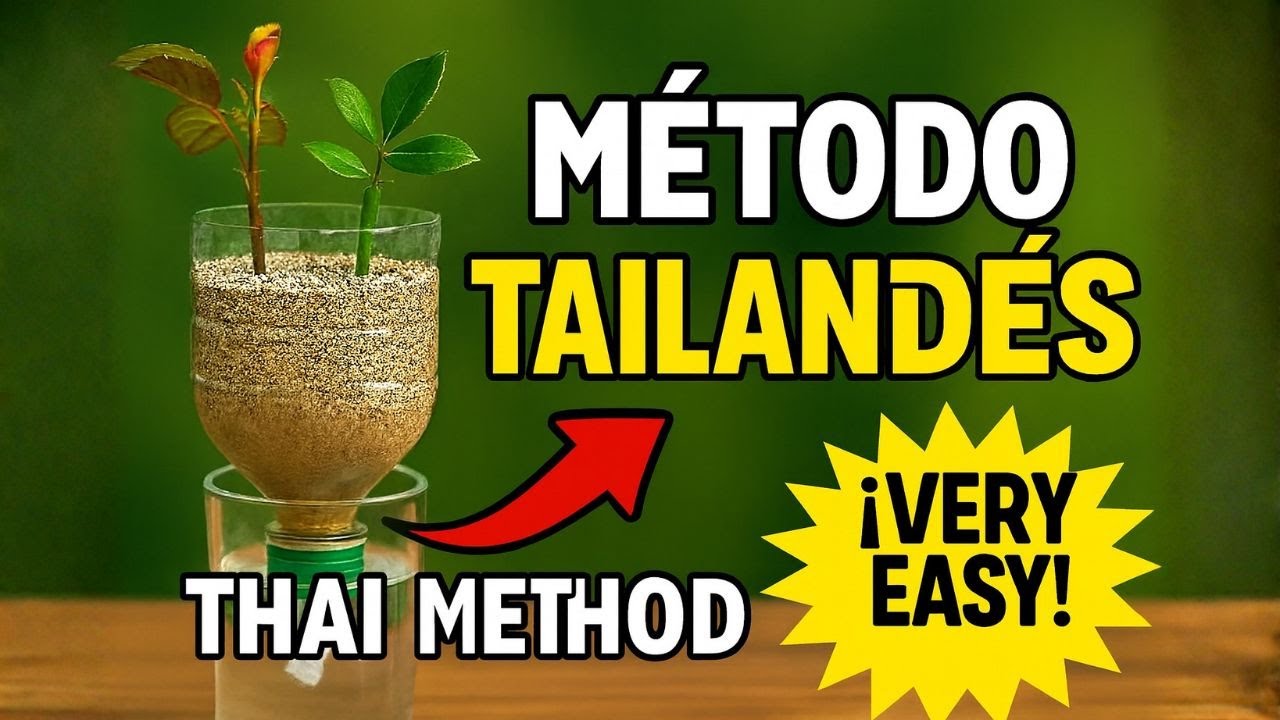 EL MÉTODO MÁS PODEROSO PARA PROPAGAR CUALQUIER PLANTA: Sistema Tailandés + Propagador por Mecha