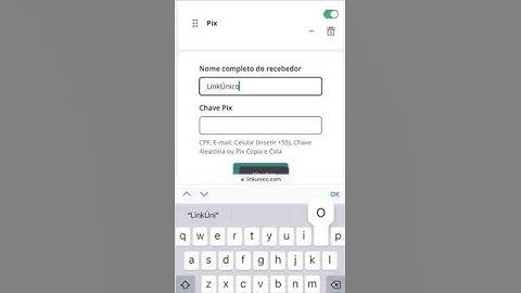 Como cadastrar seu PIX no LinkÚnico