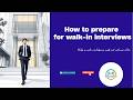 How to Prepare for Walk-in Interviews | Tips for Freshers to Crack Any Interview 🔥