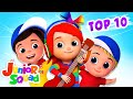 Top 10 Nursery Rhymes and Baby Songs | Wheels On The Bus | Junior Squad | Kids Tv