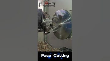 🎬 Face Cutting on Lathe | Precision Machining Demonstration | ALPHA CNC