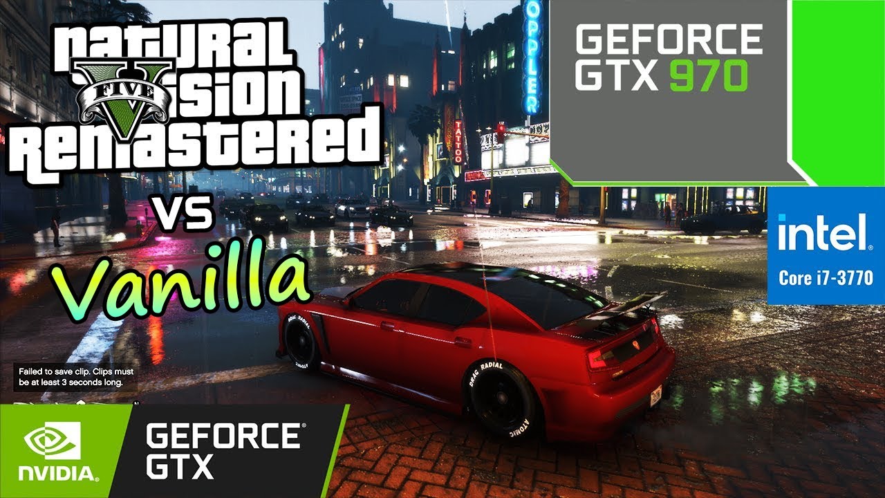 Gta 5 Naturalvision Remastered Vs Vanilla Very High Settings 1080p