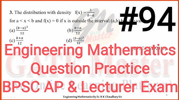 #94 Daily Question Practice of Engineering Mathematics for BPSC (Assistant Professor & Lecturer)