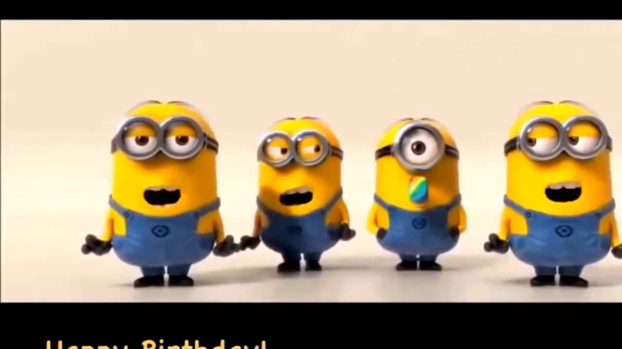 Minions sing Happy Birthday