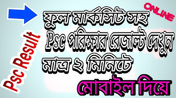 Psc Result- ইন্টারনেট থেকে প্রাথমিক শিক্ষা সমাপনী পরিক্ষা ও ইবতেদায়ী পরিক্ষার রেজাল্ট দেখুন