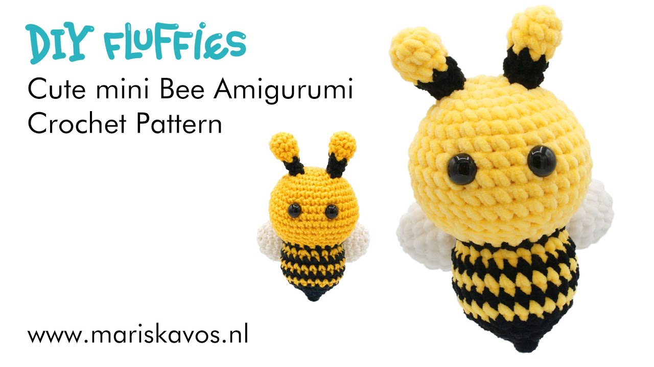 Amigurumi tutorial Buzzy the Bee easy Crochet pattern for beginners ...