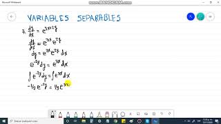 7. dy/dx=e^{3x+2y}. Variables separables. Alexander Estrada