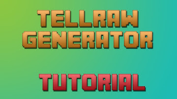 Minecraft Tellraw Command Generator Tutorial
