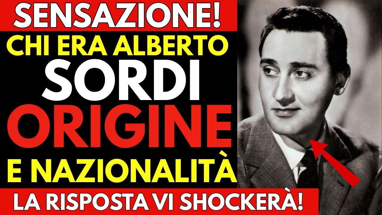 SENSAZIONE! Chi era Alberto Sordi per origine? Il segreto dell’attore più amato!