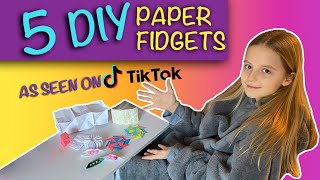 5 Homemade DIY Paper Fidget Toys | How To Make Tutorial | Life Of Casey