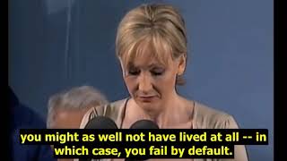 ENGLISH SPEECH | J K  Rowling: Benefits of Failure Speech at Harvard (English Subtitles)